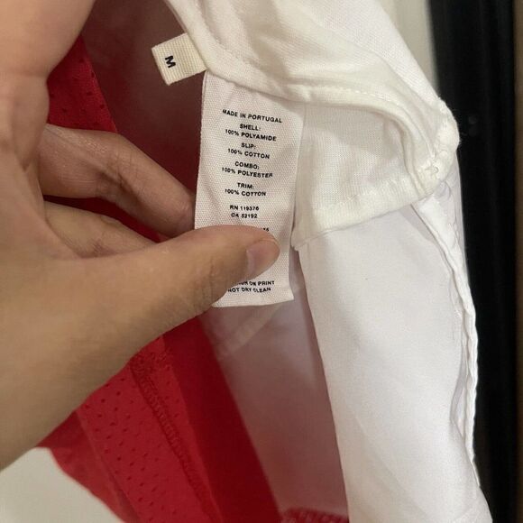 HELMUT LANG Re-Edition Archive Diamond Head Mesh Layered Red Tank Dress Medium - Picture 5 of 9